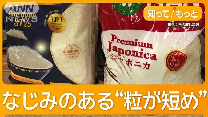 安くておいしい…ベトナム“日本米”銀行が販売　課題乗り越え実現 1枚目