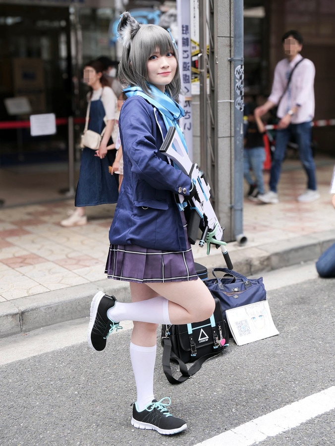 [Photos/Images] A Voice Actor and Cosplayer! Full Equipment for Sunaookami Shiroko from 