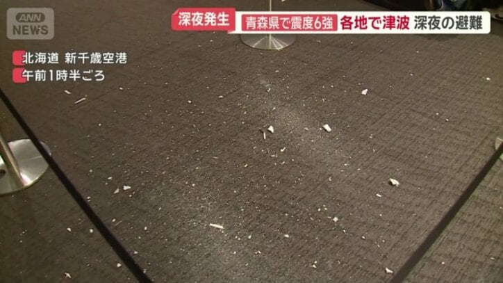 天井が剥がれ落ちている