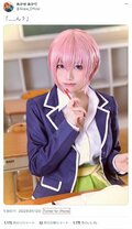 人気TikToker・あかせあかりが「五等分の花嫁」中野一花に！「クオリティ鬼高い」「表情可愛すぎ」とファン歓喜
