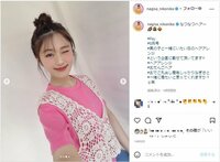 渋谷凪咲のお団子ヘア＆“ぱっちりウィンク”に「たまらんぜよ」「すんごく可愛い」と歓喜の声