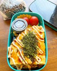 みきママ『レンチンお好み焼き弁当です！！』