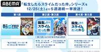 『転スラ』年末年始に5週連続一挙放送！TVアニメ1期＆2期や転スラ日記ほか、OADシリーズまでまるっとイッキ見
