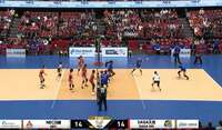 え、うそーん… 女子バレー、“幻”の回転レシーブ 壮絶ラリーでまさかの結末