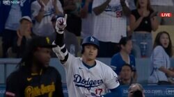 大谷翔平、確信の35号特大アーチで“ドヤ顔&指差し”パフォーマンスが飛び出した！ 「カッコ良すぎます」「惚れてまうやろー」SNSで大盛り上がり