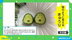 キムチになるのを楽しみにしてる!? “笑顔のきゅうり”が話題 投稿者「美味しく作ってやるからな!!」