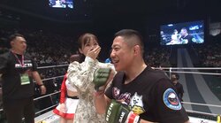 【画像】堀口、衝撃一本から美人新妻と誓いのキス