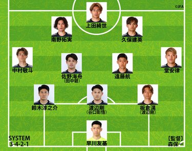 日本代表｜ガーナ戦の予想スタメン】久保建英や遠藤航は先発濃厚。鎌田