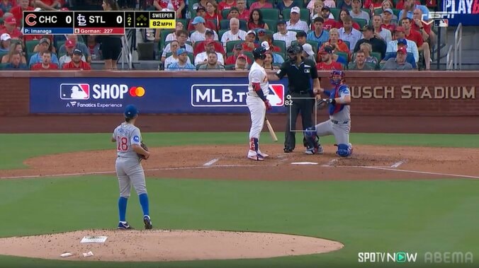 【写真・画像】「顔蹴りそうだった」今永昇太、同僚と打者走者のハッスルプレーに“呆然” 眼前でスパイクと顔面があわや交錯→驚くもブッシュを称える　1枚目