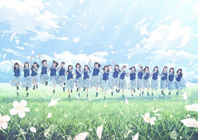 日向坂46、新アー写で青空の下爽やかに笑う＆デビューシングルジャケ写公開 1枚目