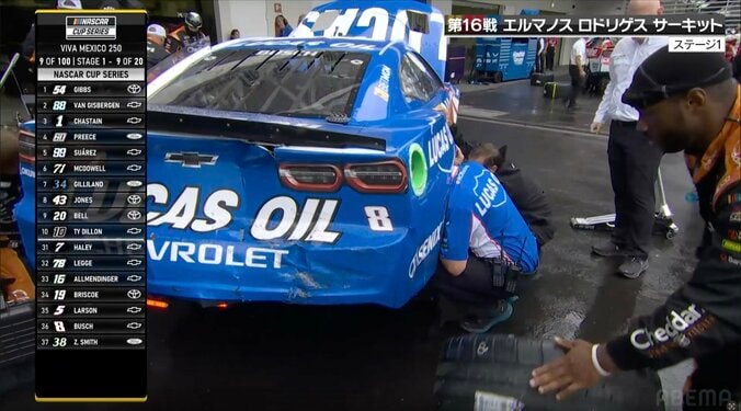 ボロボロになりそのままリタイアとなった8号車