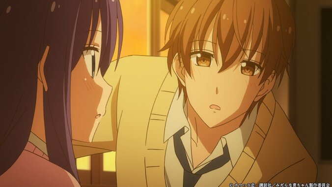 アニメ「みだらな青ちゃんは勉強ができない」第11話先行カット公開！　男子を部屋に招いた主人公は…？ 6枚目