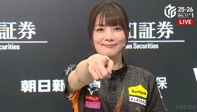 【写真・画像】まっすぐ戦うお嬢は強い！黒沢咲、迫力満点の跳満ツモでトップ「思い切ってやろうと思っていた」／麻雀・Mリーグ　1枚目