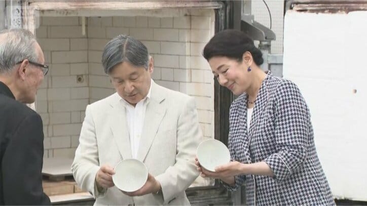 砥部焼の工芸士らと懇談