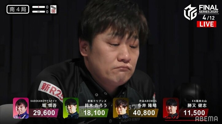 “最速最強”多井隆晴がABEMAS包囲網を突破！戦慄の逆転トップに「麻雀星人だ」とファン騒然／麻雀・Mリーグ