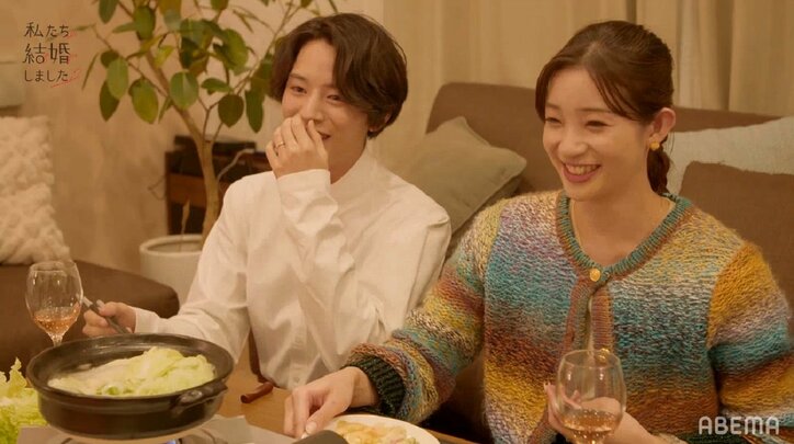 トリンドル玲奈「どんなふうにイチャついてる？」「チューはした？」塩野瑛久＆足立梨花ペアに直球質問連発！『私たち結婚しました2』第6話