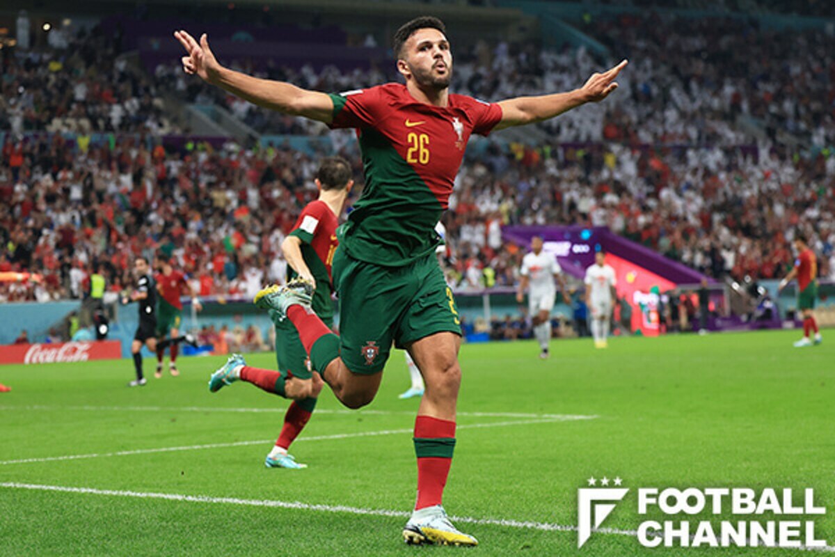 3点目も凄い！ポルトガル代表FWが華麗なゴール！初先発でカタールW杯初