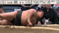 【映像】派手に宙を舞う落合に館内どよめき