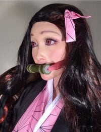 叶美香「鬼滅の刃」コスプレ第3弾は"幻の禰豆子"！
