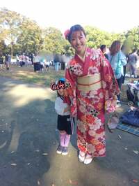 田代沙織『着物で運動会を見に行った私』