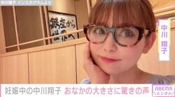妊娠中の中川翔子、おなかの大きさに驚きの声「双子ちゃん…ですか???」