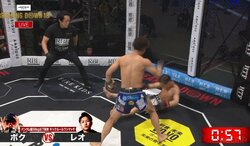 BDの“悪童”レオ、まさかの敗戦…左フックで壮絶ダウン！ 勝利者に対しRIZINファイターは「格闘技センスがすごい」と絶賛