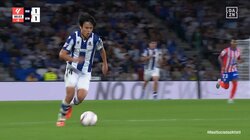 久保建英、50m完全独走の“1人カウンター”発動「右サイドボコボコにしてる」強豪アトレティコを単騎で崩した超絶決定機