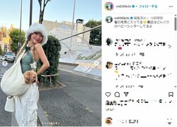 ミチ、“胸元露わな”最新コーデを披露「フランスの女の子みたい」「可愛すぎるお人形さん」とファン歓喜