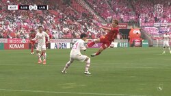 「何度見ても最高」元日本代表・永井謙佑、技ありジャンピングボレー炸裂でスタジアム大熱狂の瞬間！エースの鮮烈弾で無敗の首位・C大阪を撃破し6戦負けなし5位に浮上