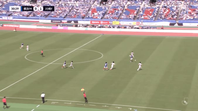 谷村の位置はかなり微妙だったがオフサイドフラッグが…