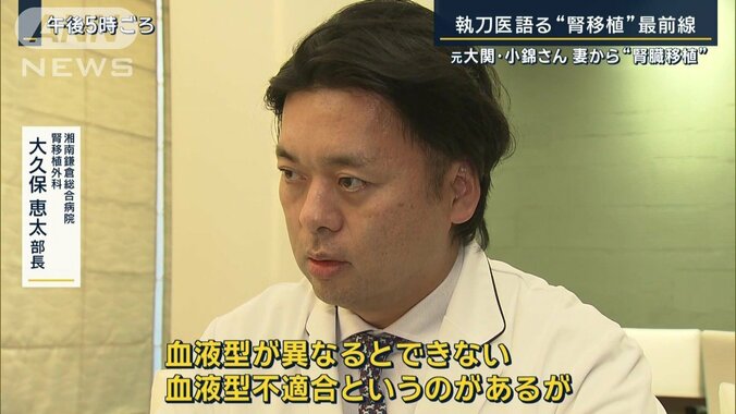 湘南鎌倉総合病院腎移植外科・大久保恵太部長