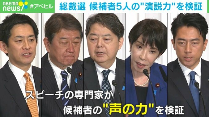 総裁選の候補者5人