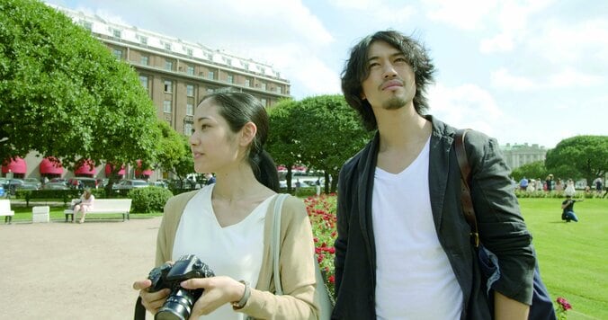 阿部純子&斎藤工のロシアロケの様子が明らかに　『ソローキンの見た桜』より新場面写真解禁 1枚目