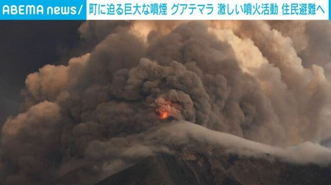 噴火するフエゴ火山