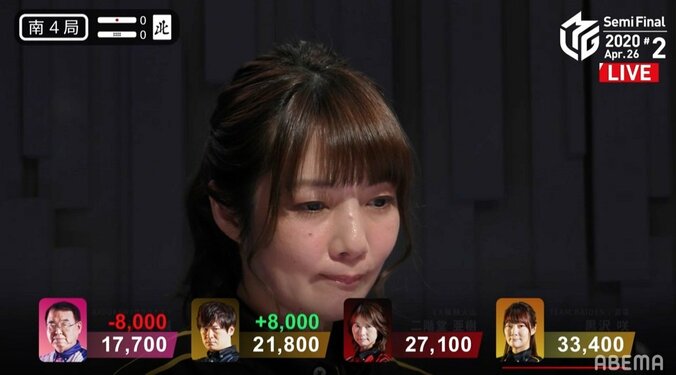 黒沢咲“愛のポニーテール”でトップ獲得 逆転でのファイナルに望み／麻雀・Mリーグ 2枚目