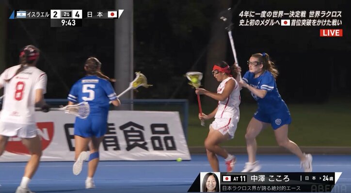 ゴール前、強烈な突破を見せた中澤こころ