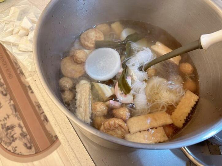  辻希美、大きい鍋で作った今季最後になりそうな料理「今夜は寒いから」 