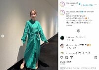 川栄李奈、“エメラルドグリーン”のワンピース姿を披露 「綺麗 大好き」「似合ってる」と称賛の声