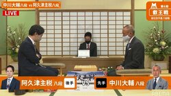 中川大輔八段 対 阿久津主税八段 対局開始 勝者はブロック決勝へ／将棋・叡王戦