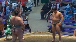 200kgの巨漢力士を「投げた」 “細マッチョ”レスリング元アジア王者、衝撃決着に「柔道みたい」「凄い体幹」ファン騒然