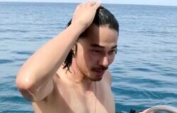 東出昌大（36）、パンツ一丁で海にダイブ！「めっちゃ日焼けしてる」肉体美を披露