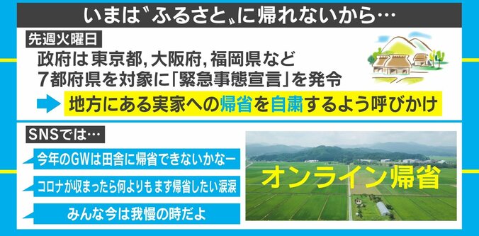 “帰省自粛”でもふるさとの温もりを…地元の映像で「オンライン帰省」できるサービス開始 1枚目