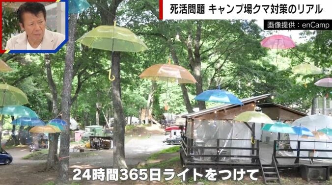 キャンプ場のクマ対策