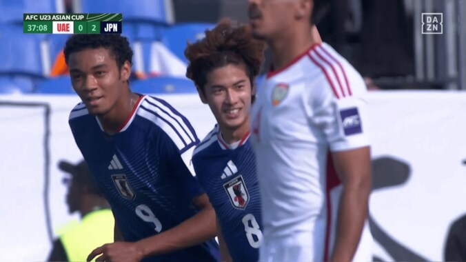 2試合連続ゴールとなった大関