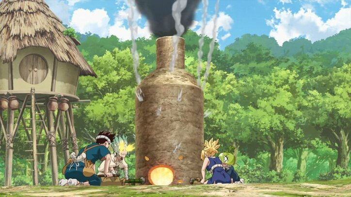 アニメ「Dr.STONE」第8話、“科学のグルメ”で味方を増やせ! 先行カット解禁