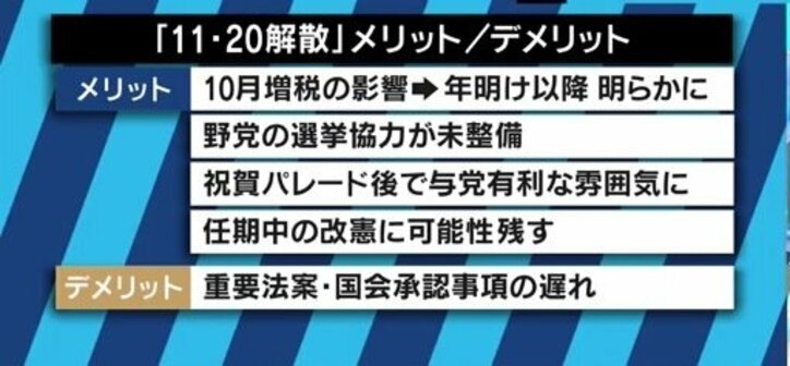 今月20日にも解散の可能性?前産経政治部長「いつ安倍総理のスイッチが入ってもおかしくない」