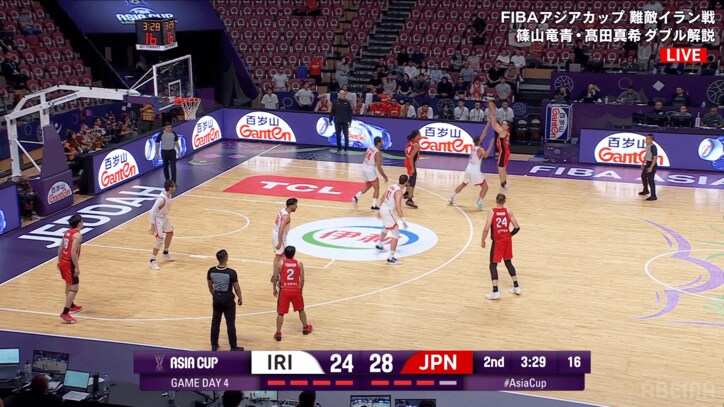 神業タイミングで３Pを放った富永啓生