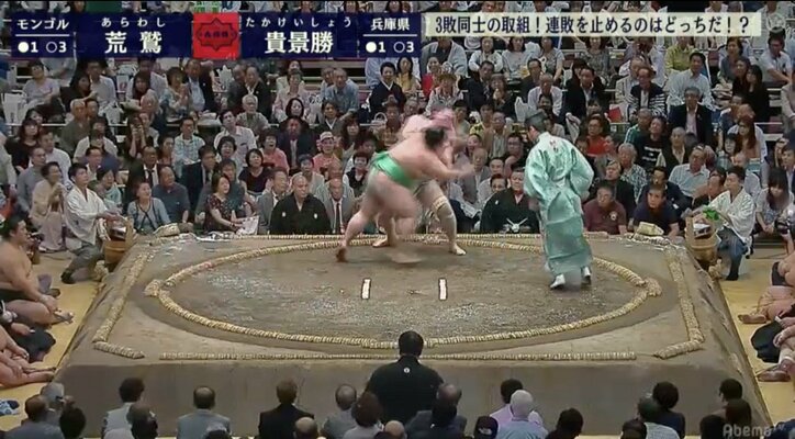 貴景勝、真骨頂の“押し相撲”で2勝目　立田川親方「これぞ貴景勝の相撲です」