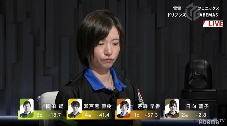 “天才”茅森早香、和久津譲りの攻撃&ラブピース 初勝利でチームも首位キープ/麻雀・Mリーグ