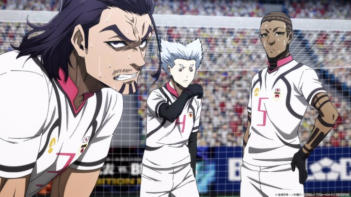 アニメ「ブルーロック」32話場面カット U20日本代表ディフェンダー